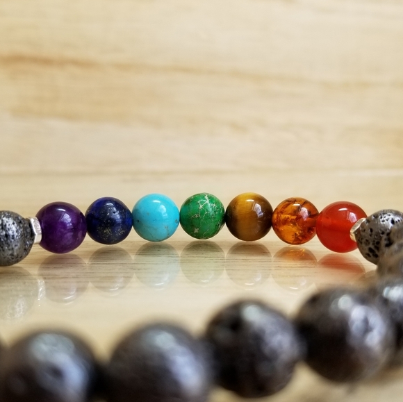 7 Chakra Healing Diffuser Bracelet - Picture 6 of 8